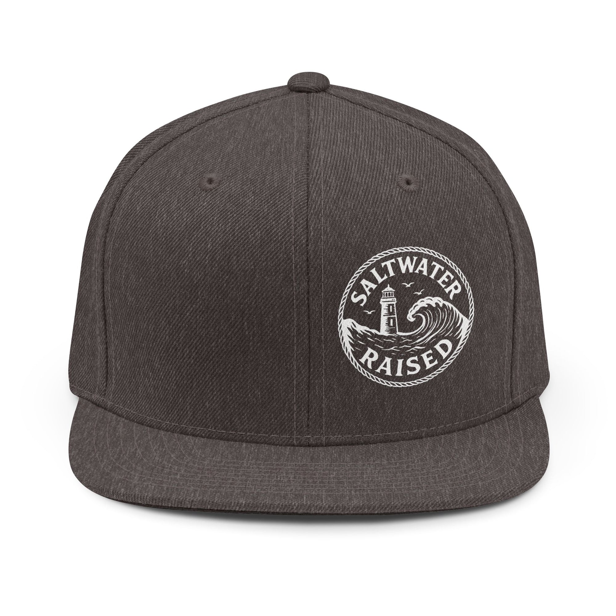 Saltwater Raised Flat Bib Snapback Offset