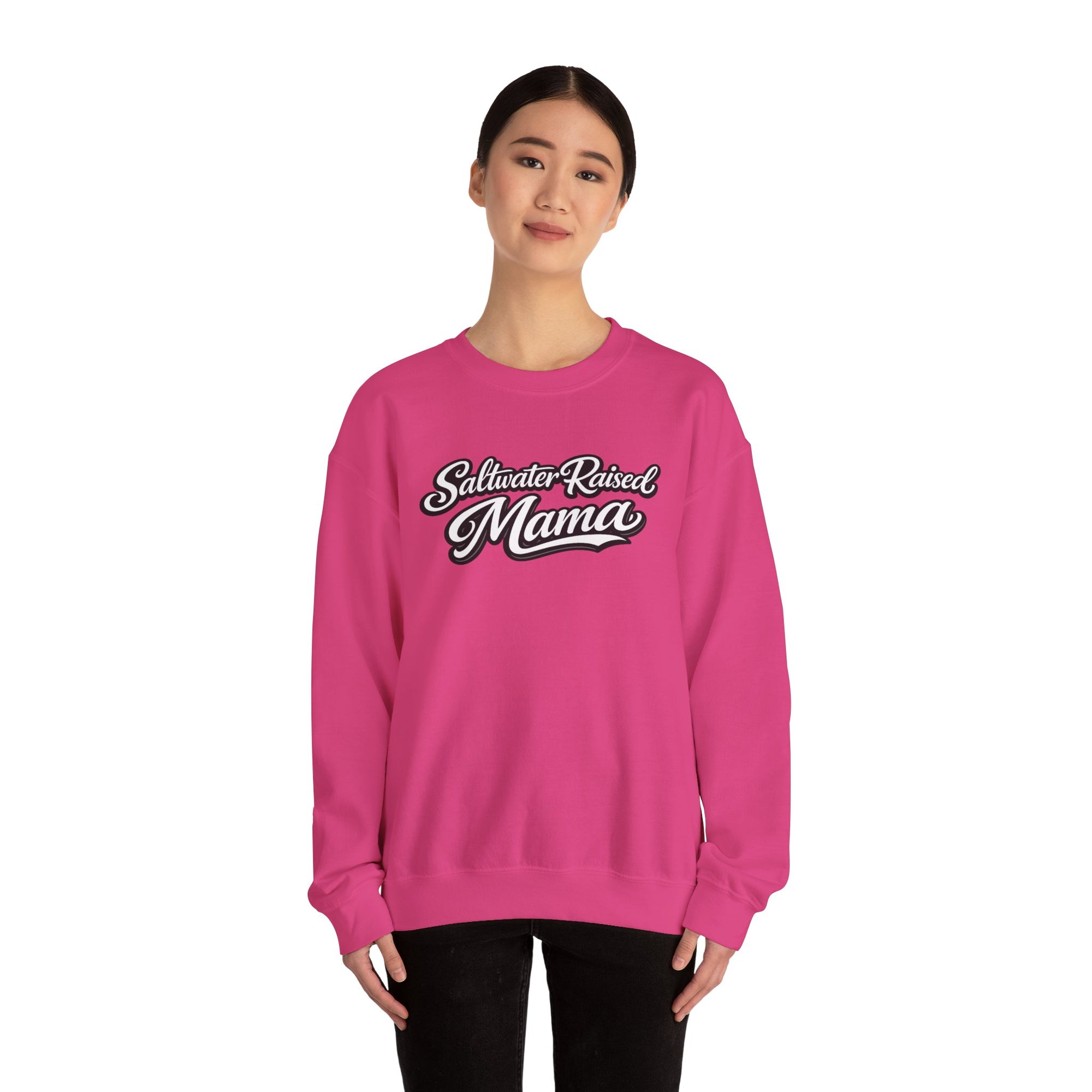 Saltwater Raised Mama Crewneck Sweater
