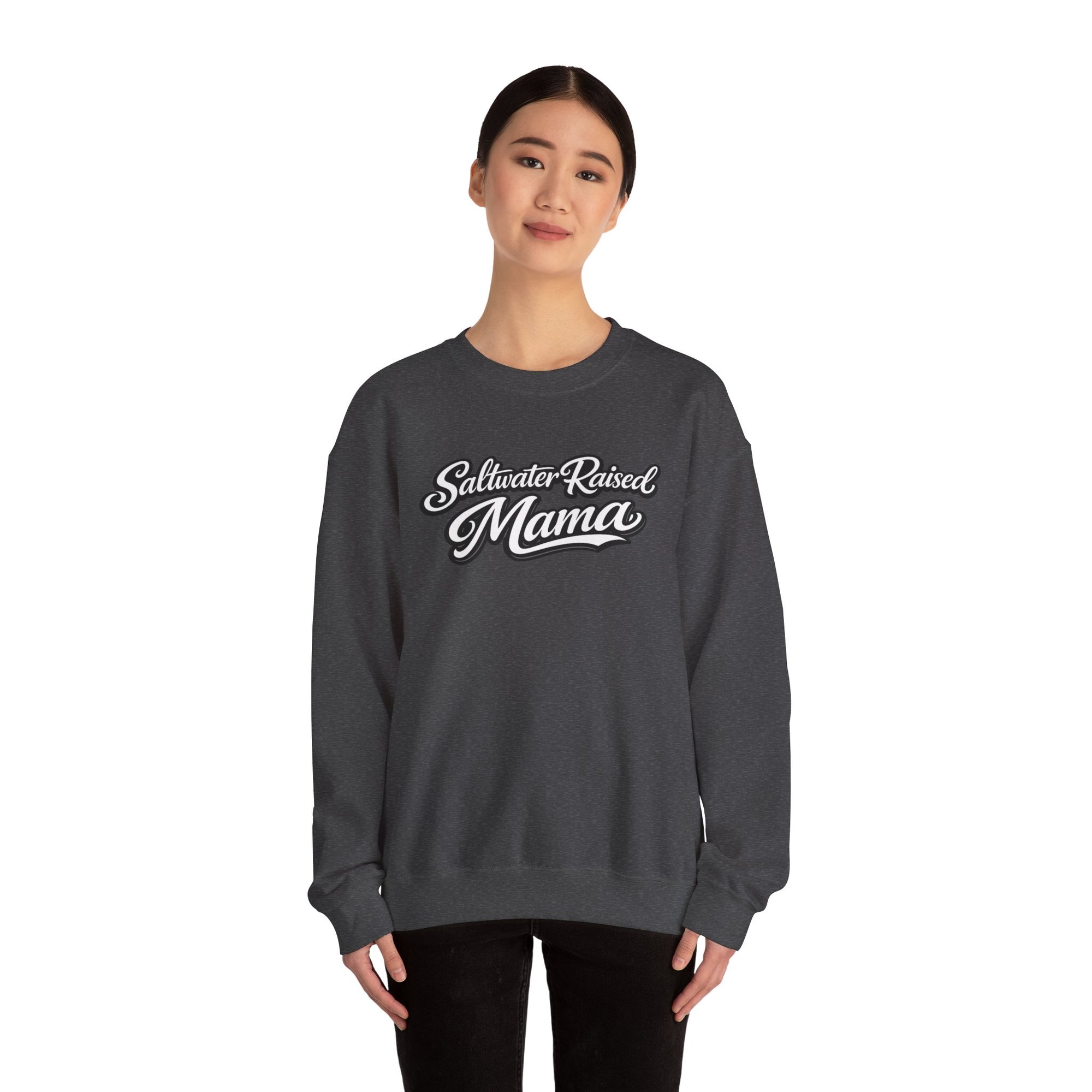 Saltwater Raised Mama Crewneck Sweater