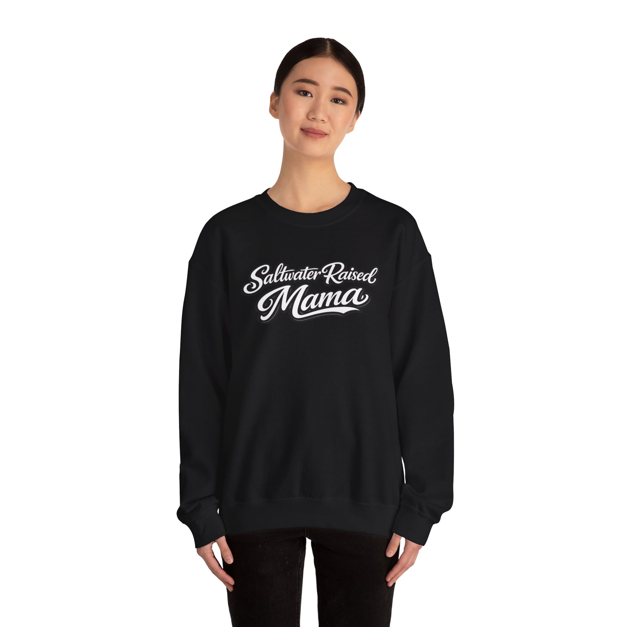 Saltwater Raised Mama Crewneck Sweater